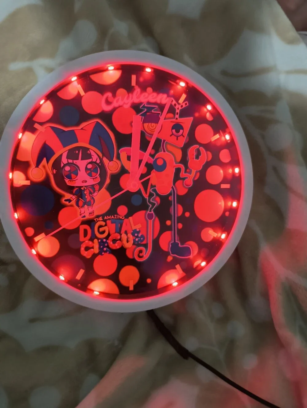 The Amazing Digital Circus LED Pop Art Wall Clock - Multicolor